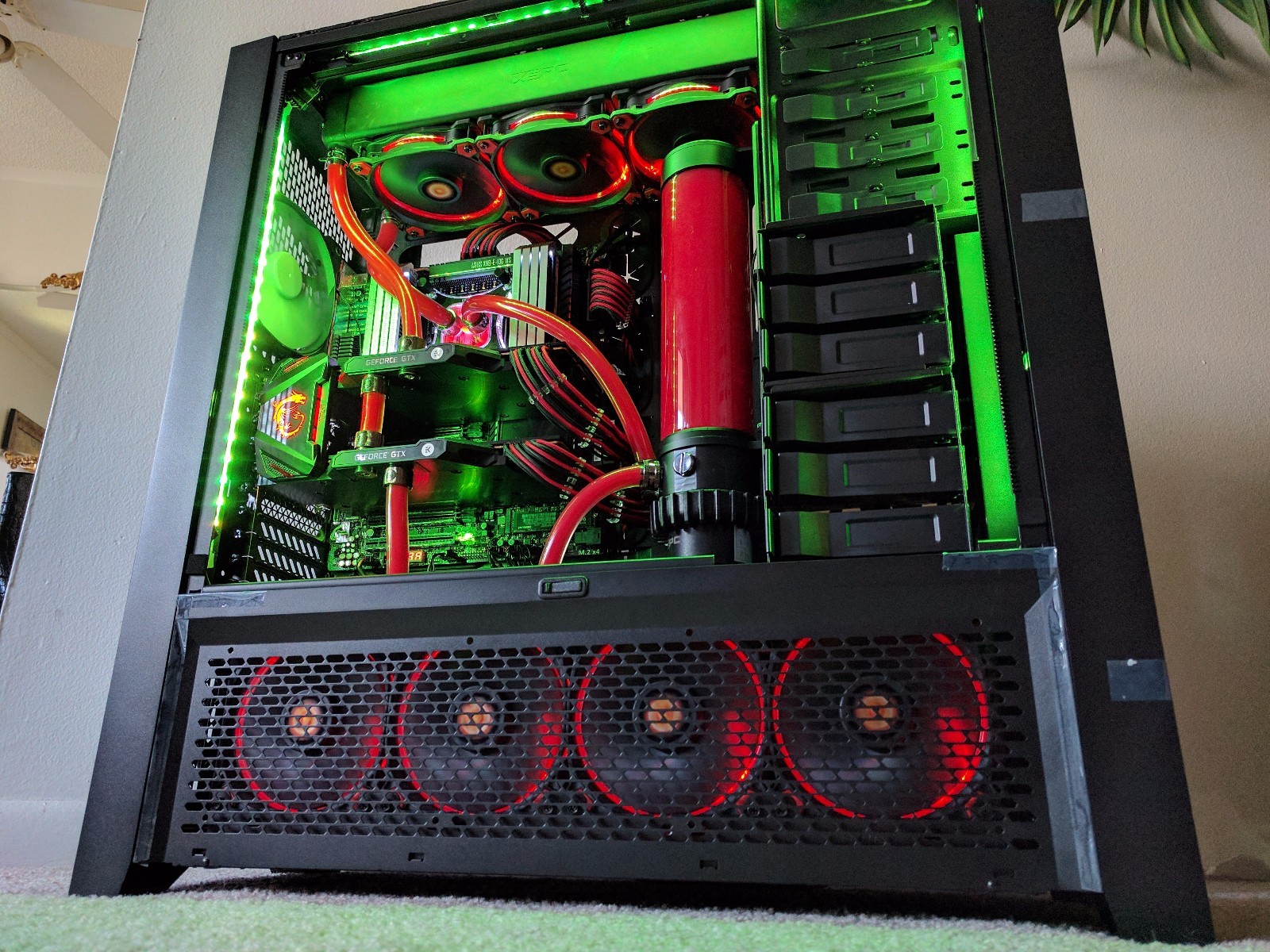 EXTREME Custom Liquid Cooled Computer - i7 7820x 8-Core 64GB- GTX 1080 Ti SLI