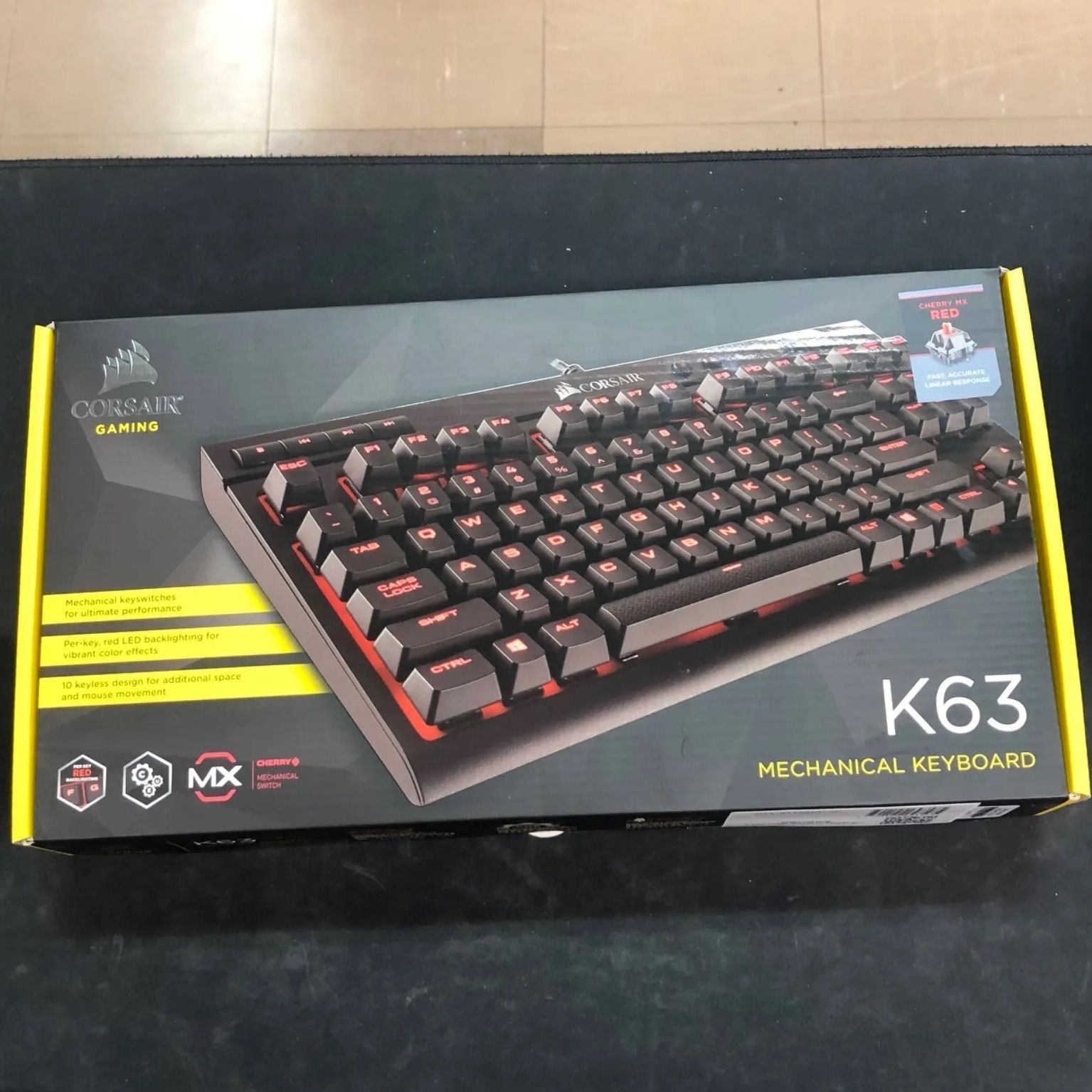 Corsair K63 Mechanical Gaming Keyboard Cherry MX Red LED Japanese Layout JP New