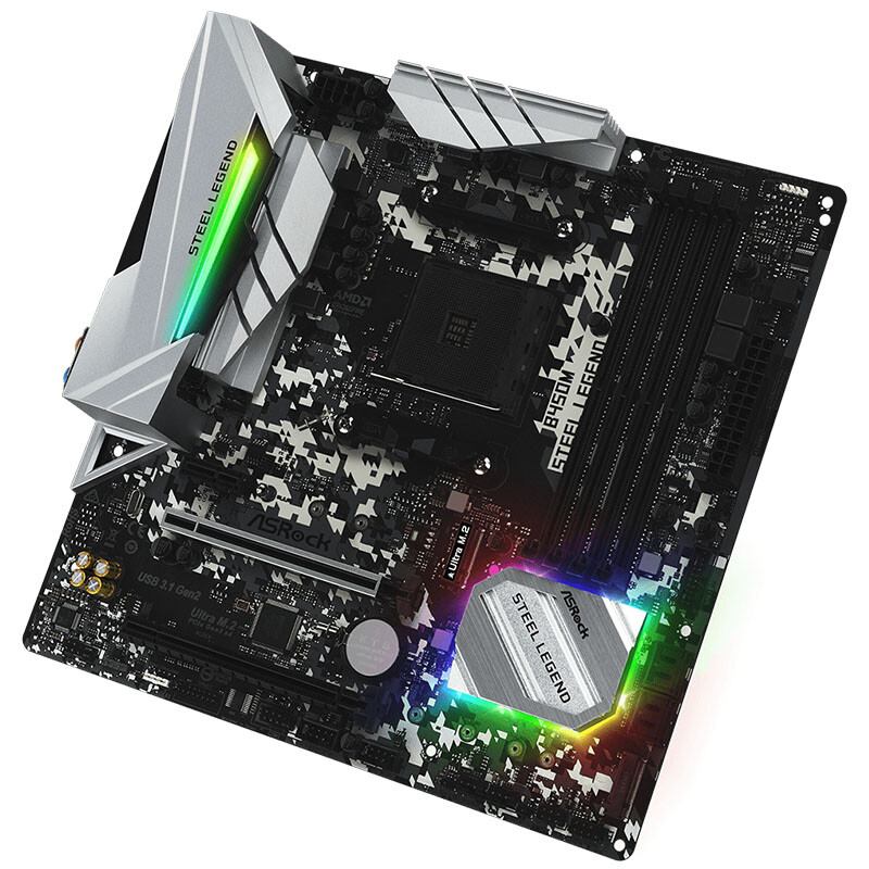 Asrock B450M Steel Legend AM4 AMD B450 Micro ATX DDR4 Motherboard