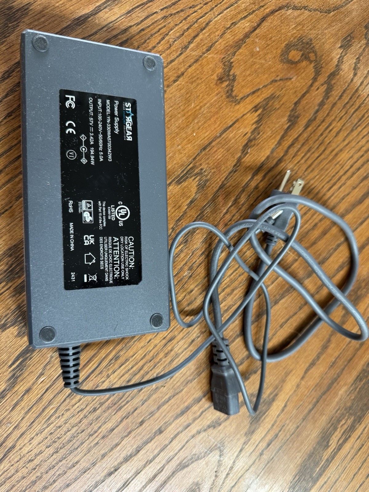 Stargear Power Supply Model YN-330WA5700342W3 Input 100-240V  50/60Hz Starlink