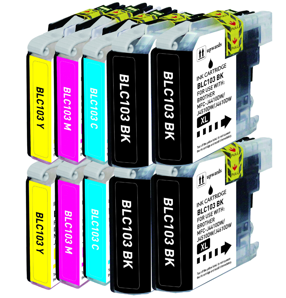 10 PK Printer Ink Cartridges fits Brother LC103 MFC J475DW J650DW J870DW J875DW