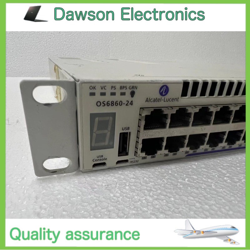 Used Alcatel-Lucent OS6860-24 Omniswitch 6860-24 24-Port + 4X SFP Port Switch