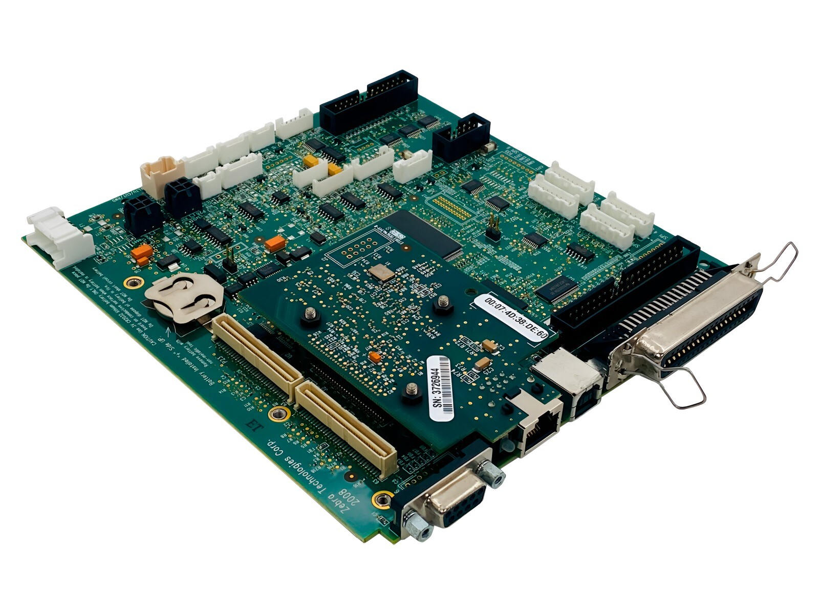 Genuine Zebra Motherboard 23630-001 Rev L with Ethernet for  105SL+ & Xi4 Series