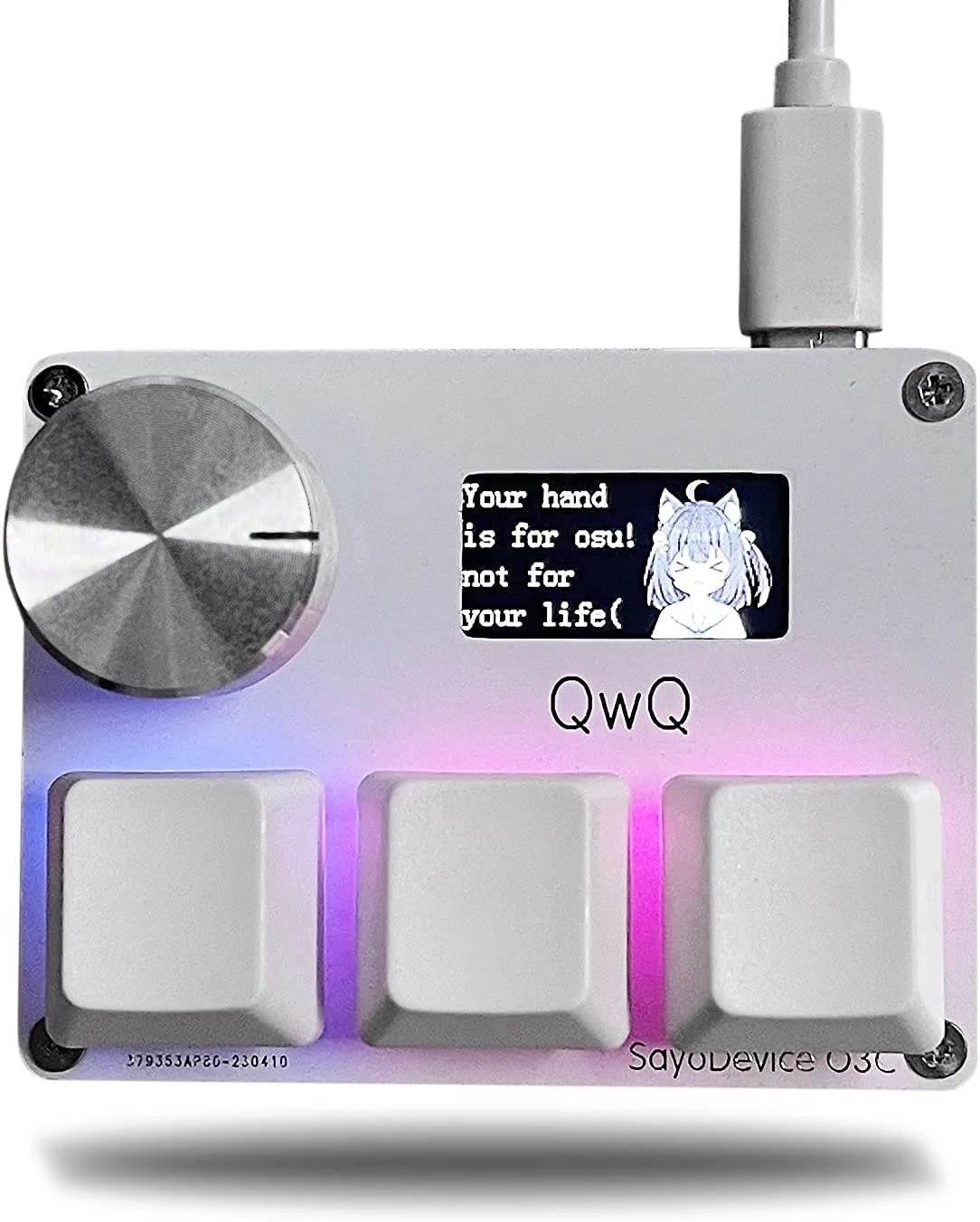 SayoDevice O3C Rapid Trigger Magnetic Keyboard OSU Hall Switches Mini RGB