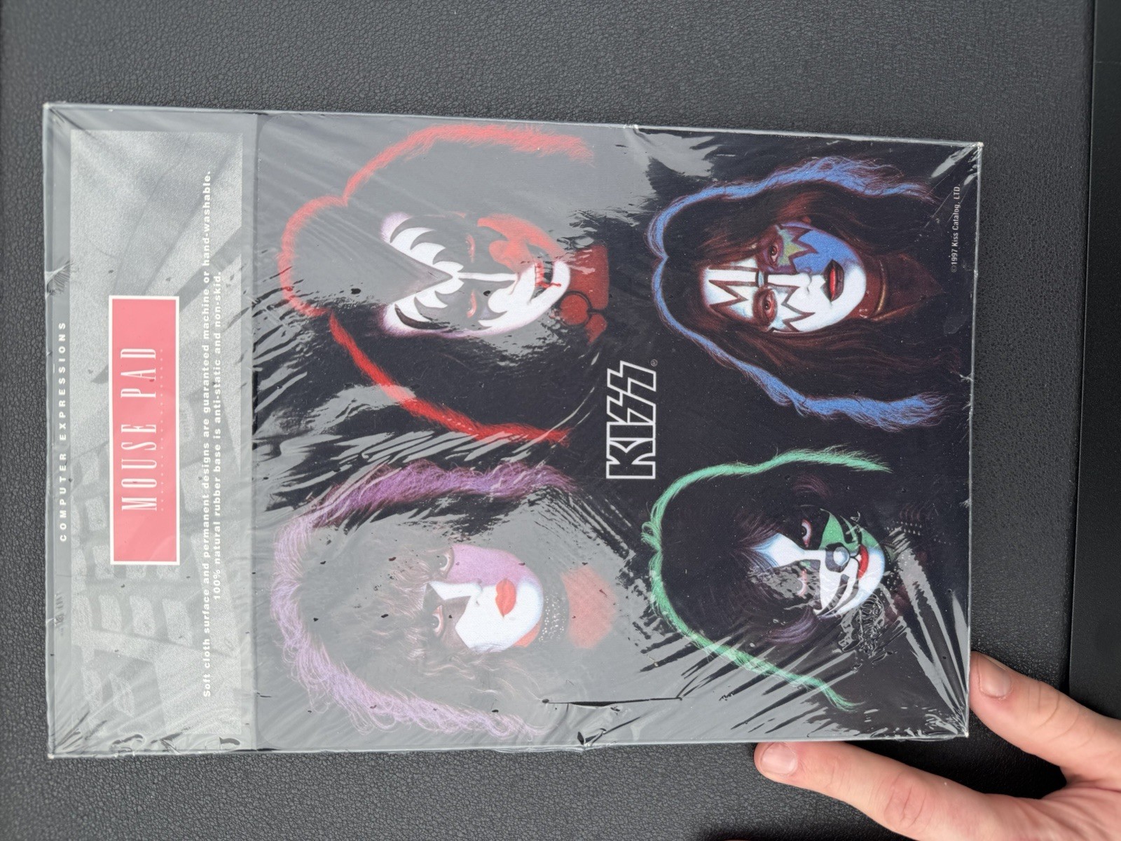 KISS Four Faces Solo Artwork Mouse Pad Official 1997 VTG Catalog Sealed Ace NEW