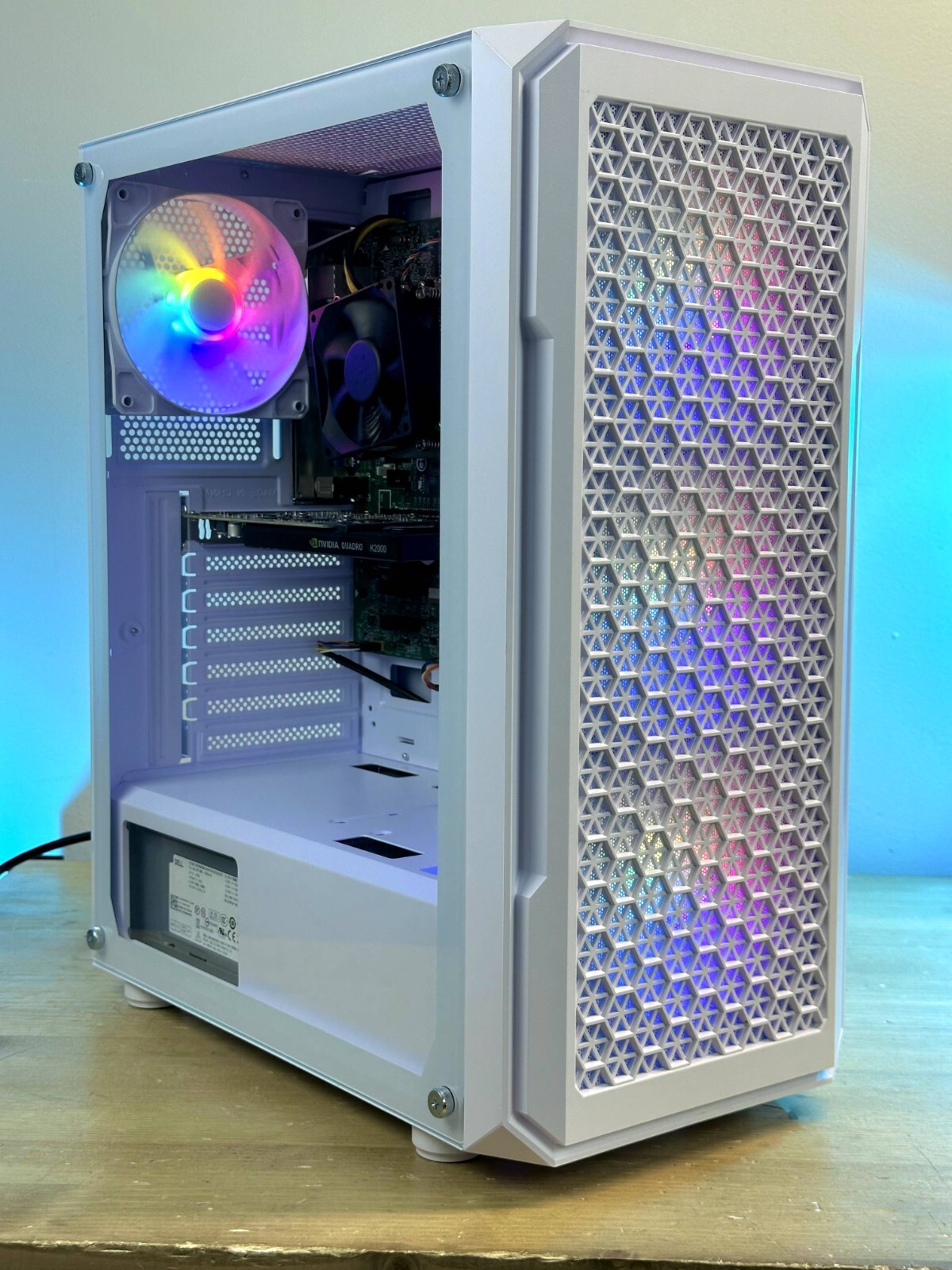 Custom RGB Desktop Gaming PC RYZEN 5 3600 16 GB DDR4 SSD+1TB Nvidia Quadro K2000