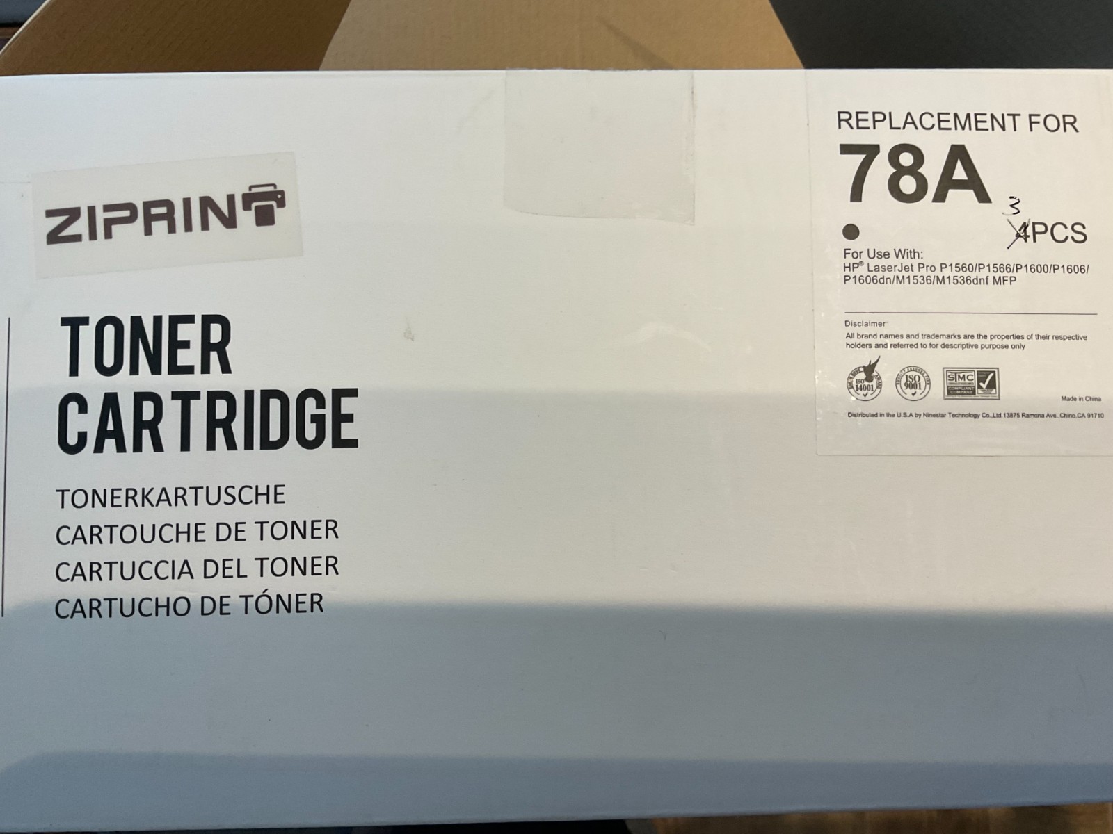 CE278A Toner Cartridge For HP 78A LaserJet P1560 P1566 P1606dn M1536dnf MFP Lot