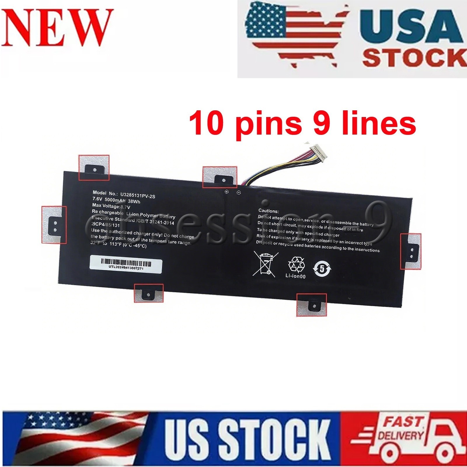U3285131-2S GSP3285131 Laptop Battery For Prestigio Smartbook 141 C7 PSB141CO7
