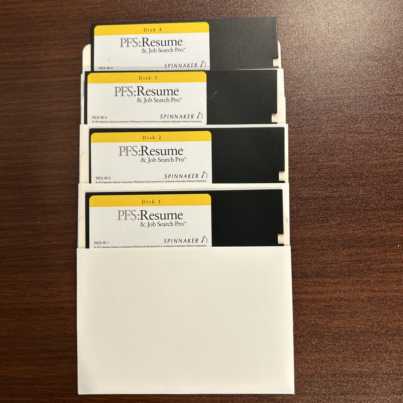 PFS, Resume And Job Search Pro, Vintage 5.25 Inch Floppy Disk