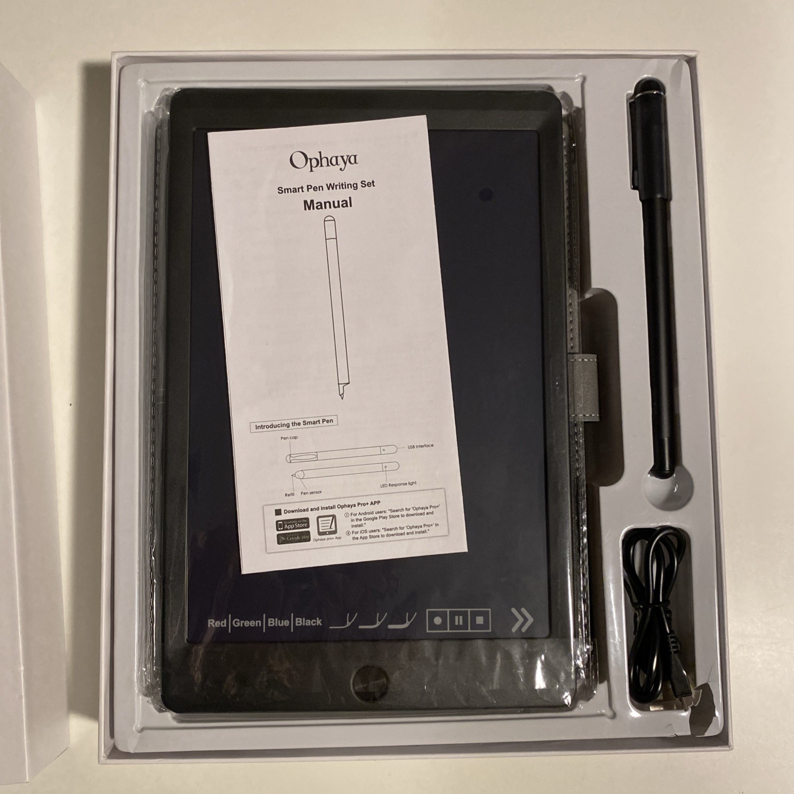 OPHAYA Smart Pen+Notebook+Tablet, Digitize Handwriting,