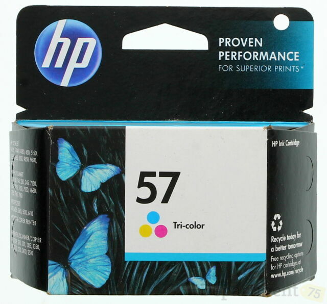 Genuine HP 57 Tri-Color Ink Cartridge Standard  New EXP 12/2021