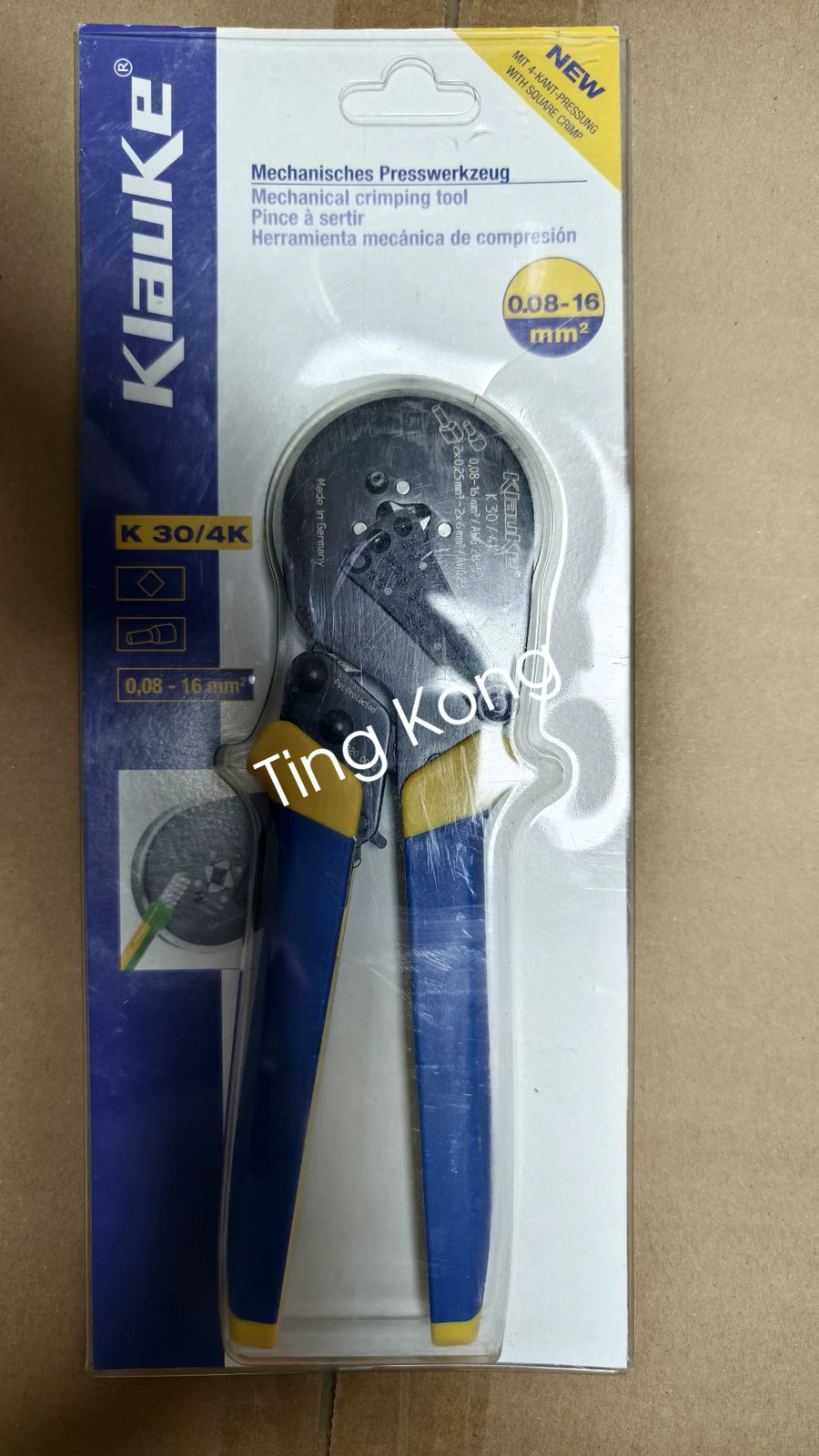1PCS Klauke I-press medium crimping pliers via FedEx or DHL
