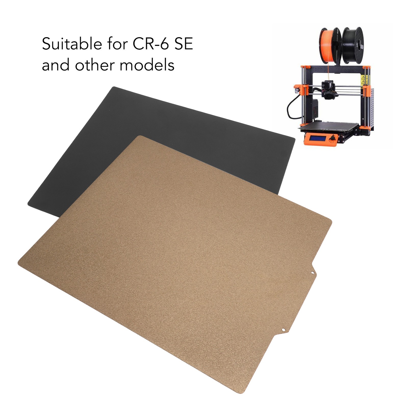 Spring Steel Plate Double Side PEI Powder Coated Magnetic 3D Printer Build Plate