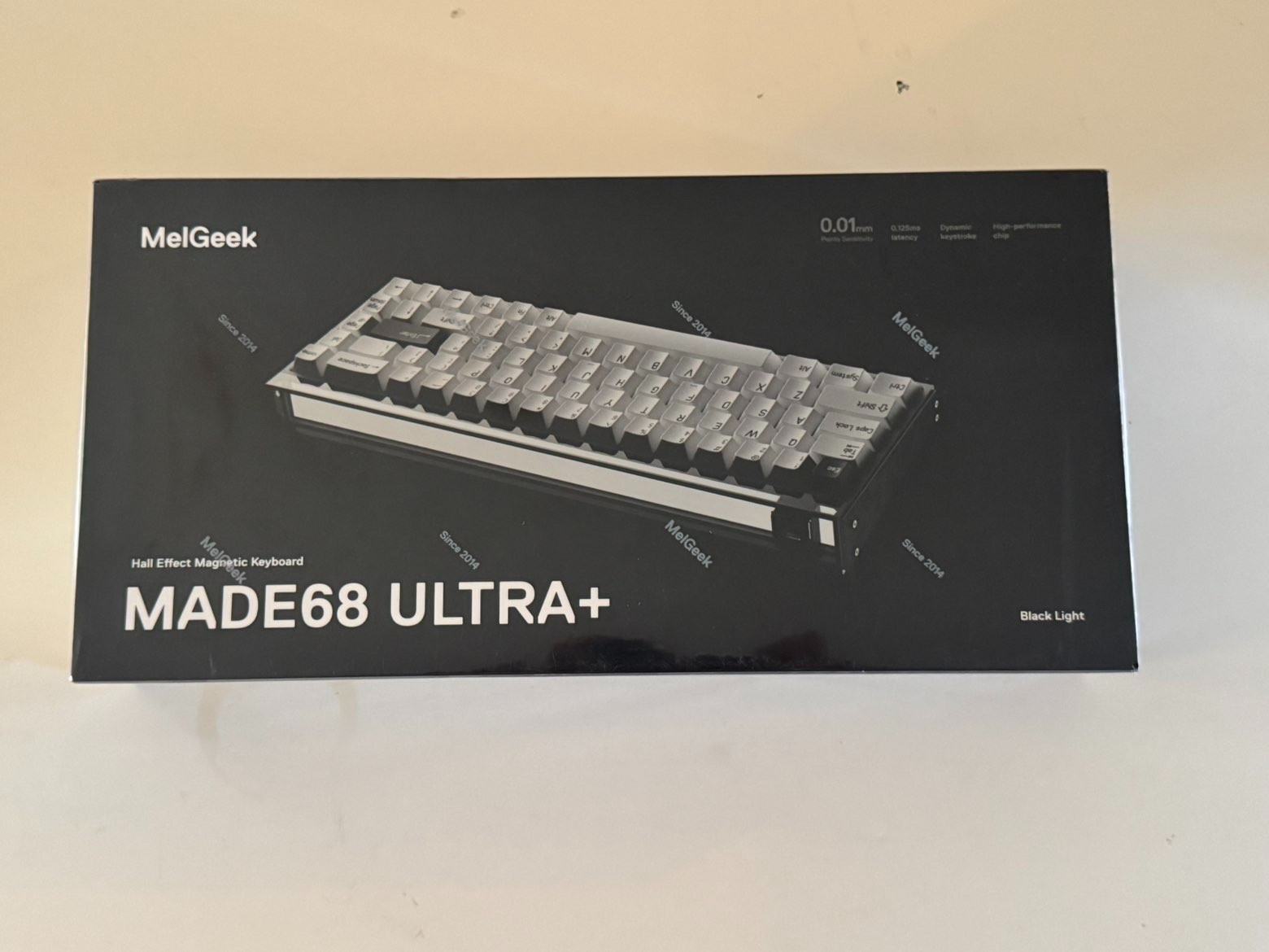 MelGeek MADE68 Ultra+ 65% Wired Magnetic Gaming Keyboard - Black/White