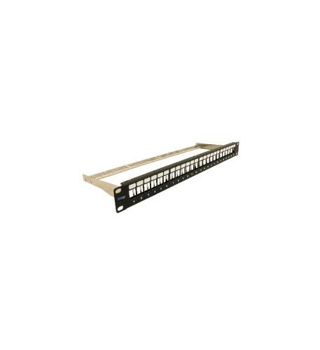 ICC Cat 6A FTP Blank Patch Panel 24-Port, 1 RMS (ic107pps6a)