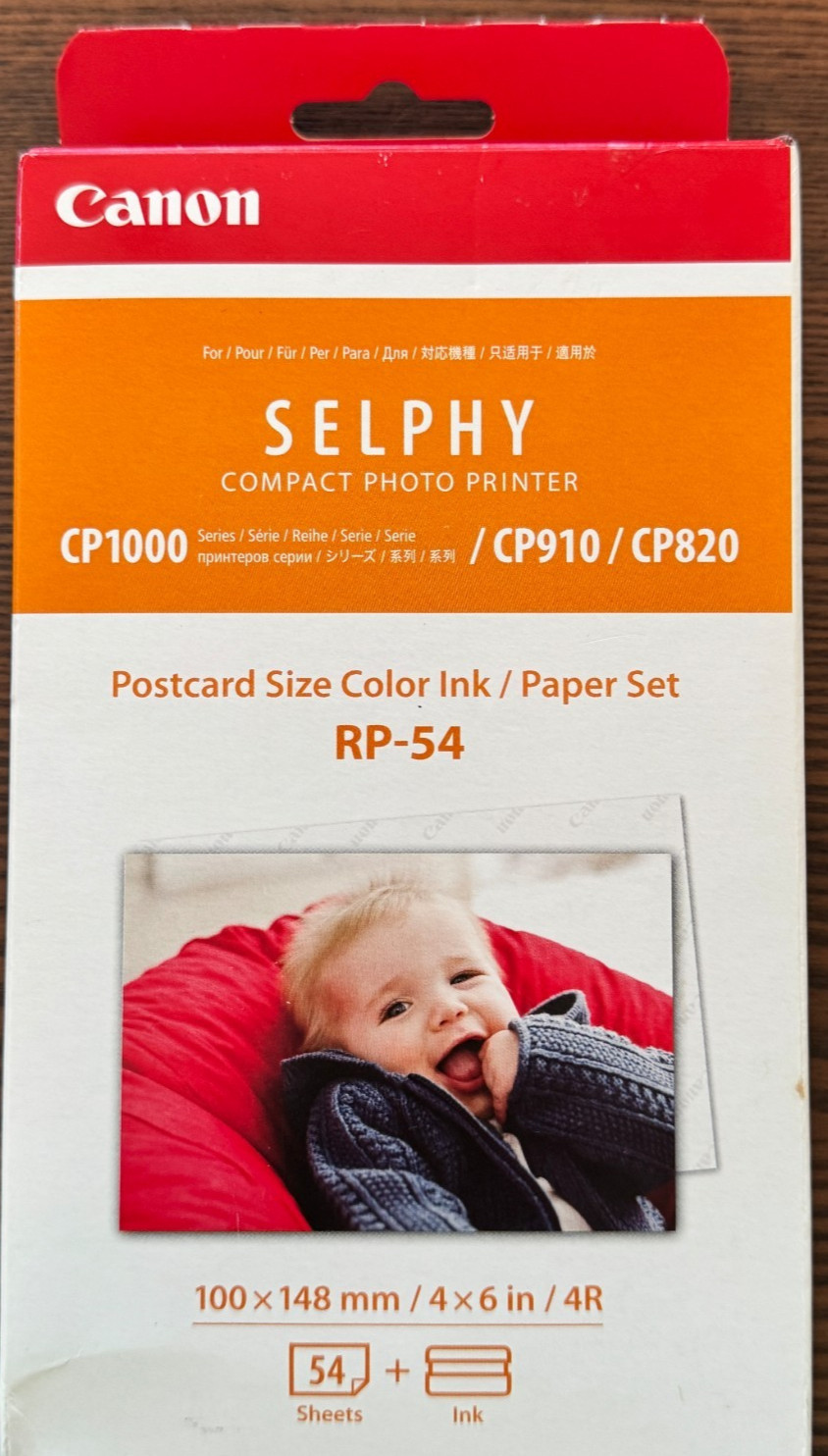 Canon Selphy RP-54 Ink   Postcard 4 x 6 Paper Set CP1000 CP910 CP820 8567B001