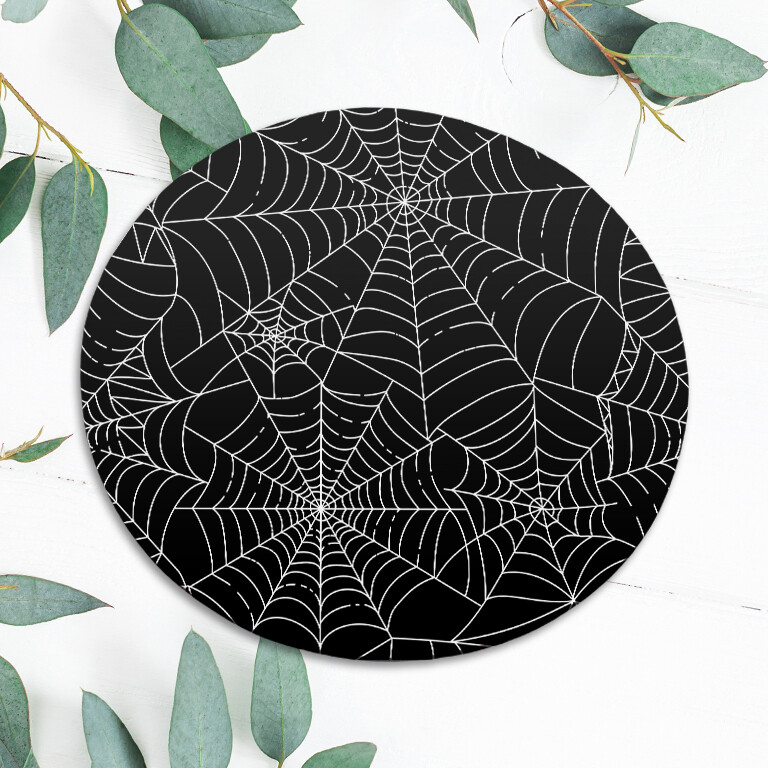 Spider Web Cobweb Minimalist Mouse Pad Mat Office Desk Table Accessory Gift