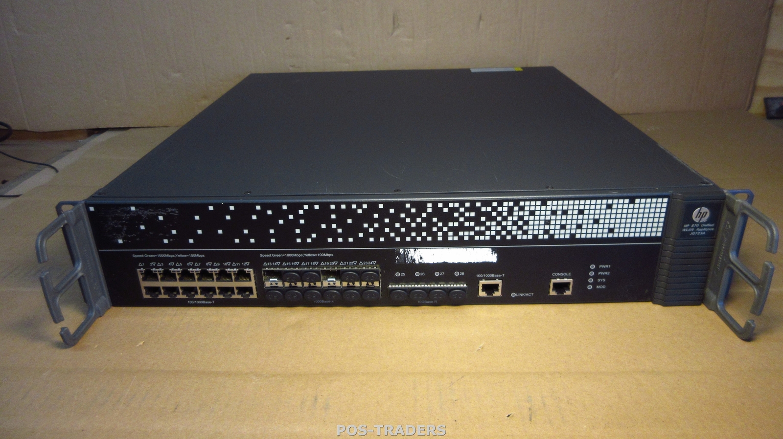 HP JG723A 870 Unified Wired WiFi Controller 12-Port Gbit RJ-45 12-Port 10GB SFP