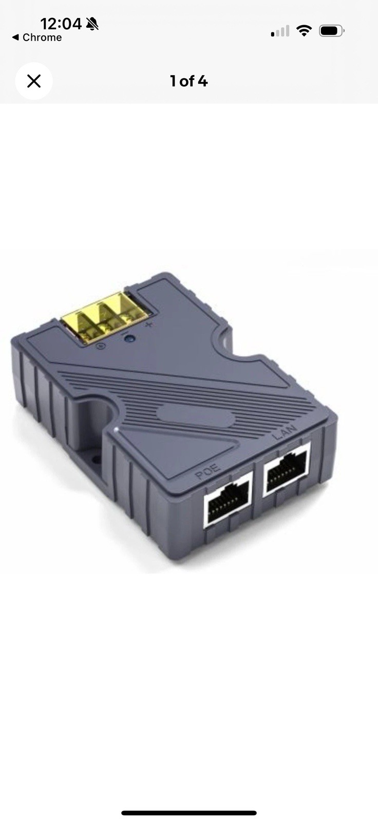 150W GigE PoE Injector with Surge Protection Connect StarLink Gen2 Gen3
