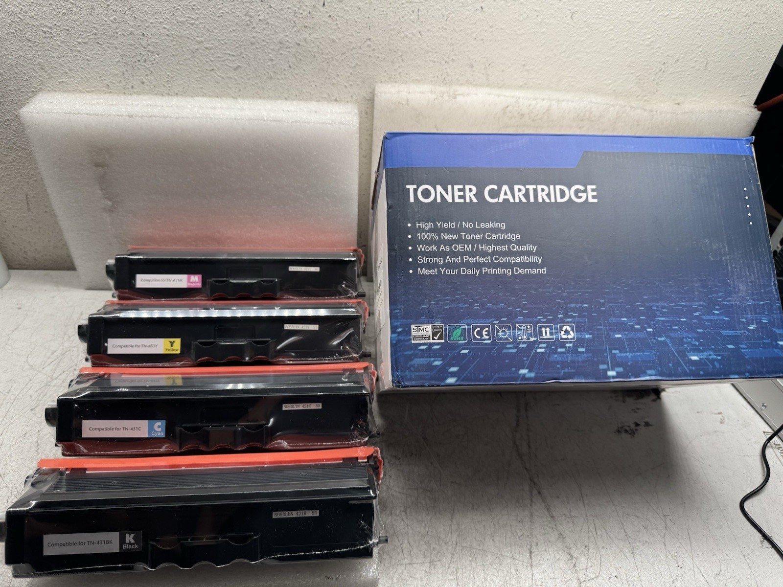 TN-431 4 Color Toner Set Compatible Brother HL-L8360CDW 431BK 431C 431Y 431M NEW