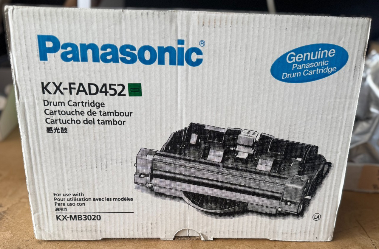 NEW GENUINE Panasonic KX-FAD452 Laser Drum Unit OVERBOXED