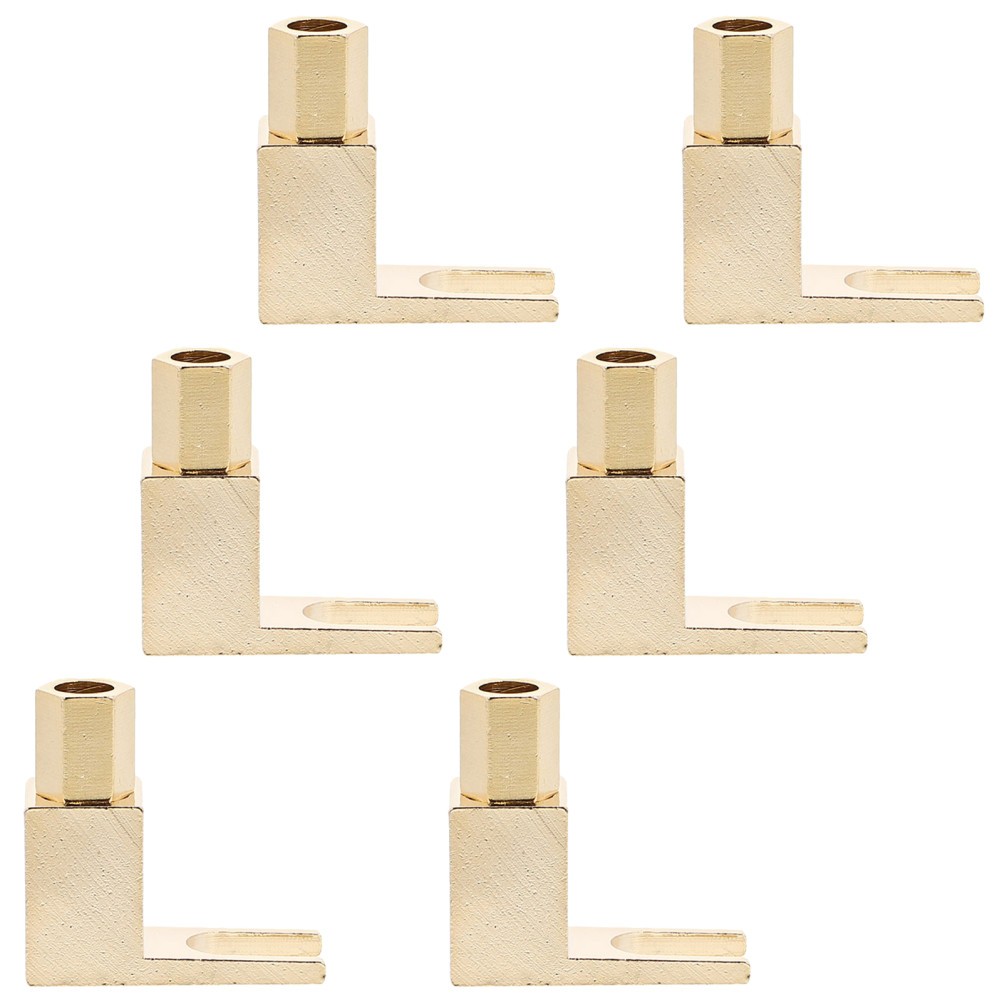 12 PCS Copper Banana Jack to Spade Plug Adapter, Audio Terminal