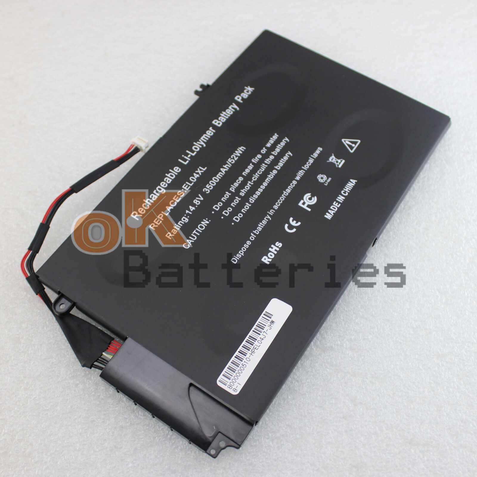 New Battery EL04XL For HP Envy 4-1038NR 4-1050CA 4-1110US HSTNN-IB3R HSTNN-UB3R
