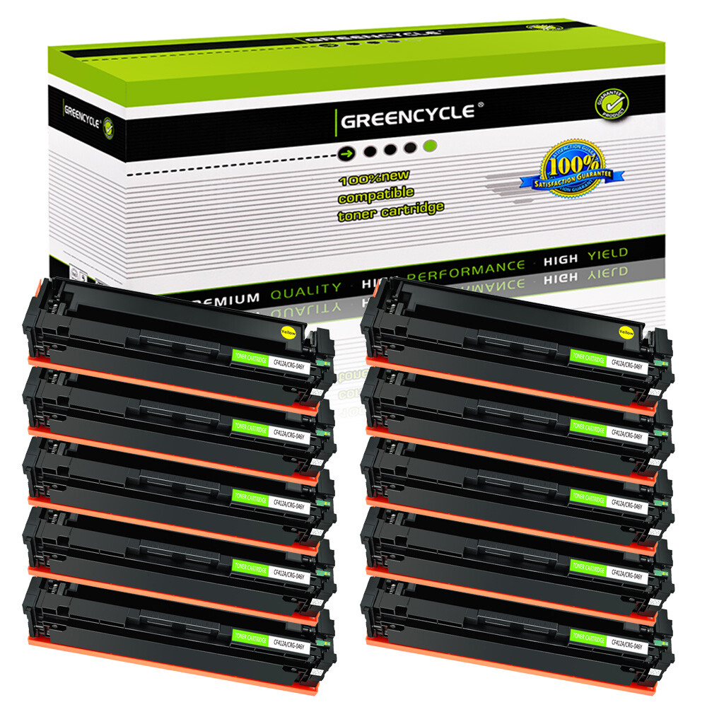 10PK YL Toner Fit For Canon 046 imageCLASS LBP653Cdw LBP654Cfw MF731Cdw MF733Cdw