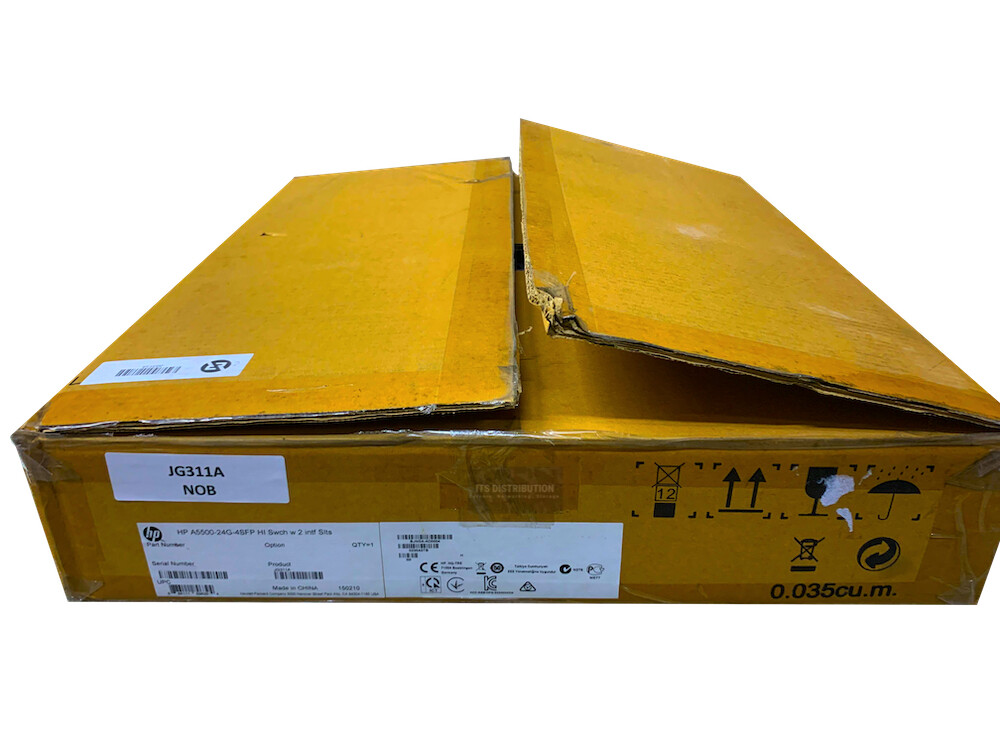 JG311A I Open Box HP 5500-24G-4SFP HI Switch with 2 Interface Slots 0235A0TB