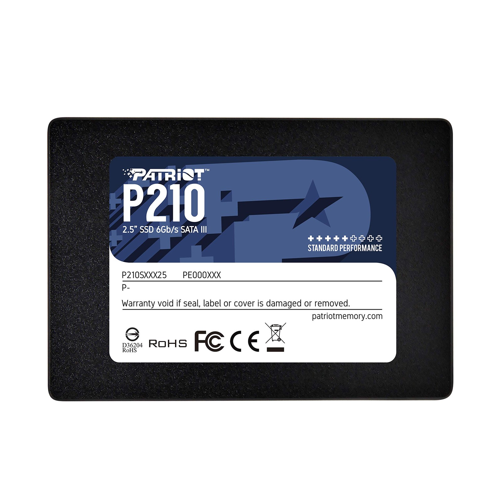 Patriot Memory P210 SATA 3 256GB SSD 2.5 Inch, P210S256G25, Solid State Hard Dri