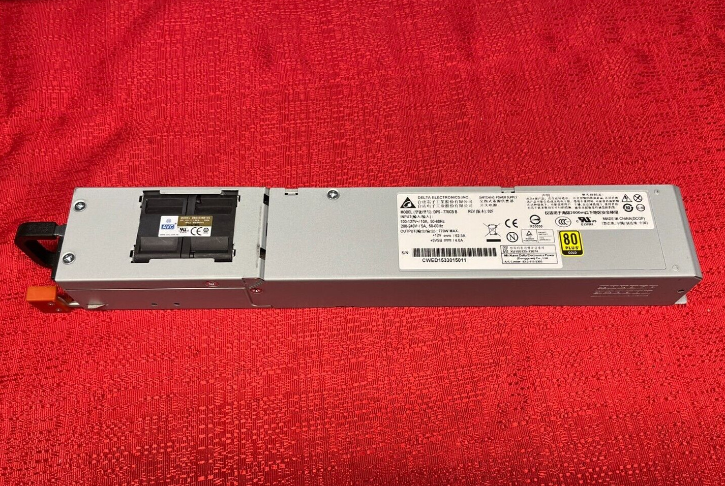 Delta Electronics DPS-770CB B 770W 80 Plus Gold Server Switching Power Supply
