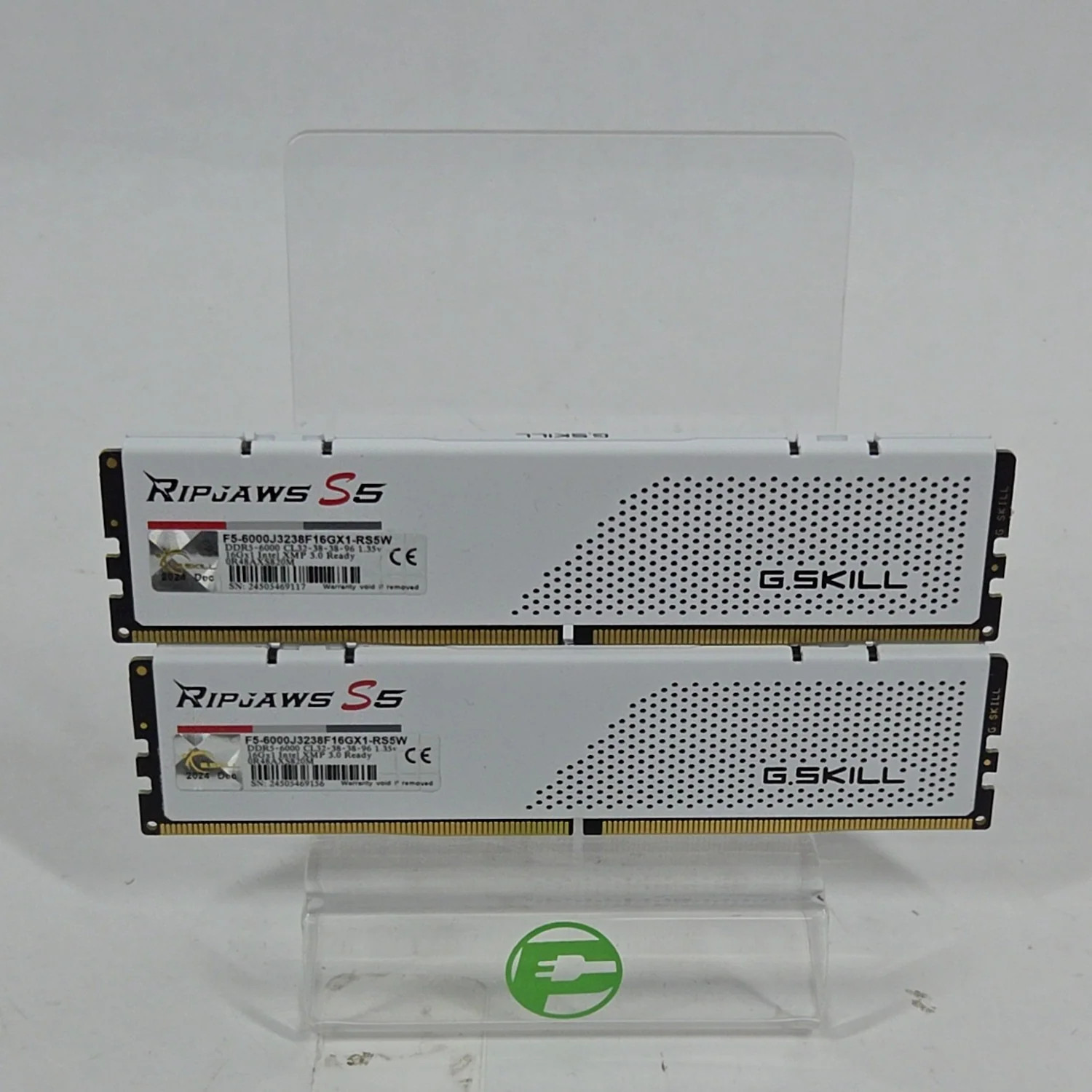 G.Skill Ripjaws S5 32GB (2x16GB) RAM DDR5 6000MHz F5-6000J238F16GX1-RS5W