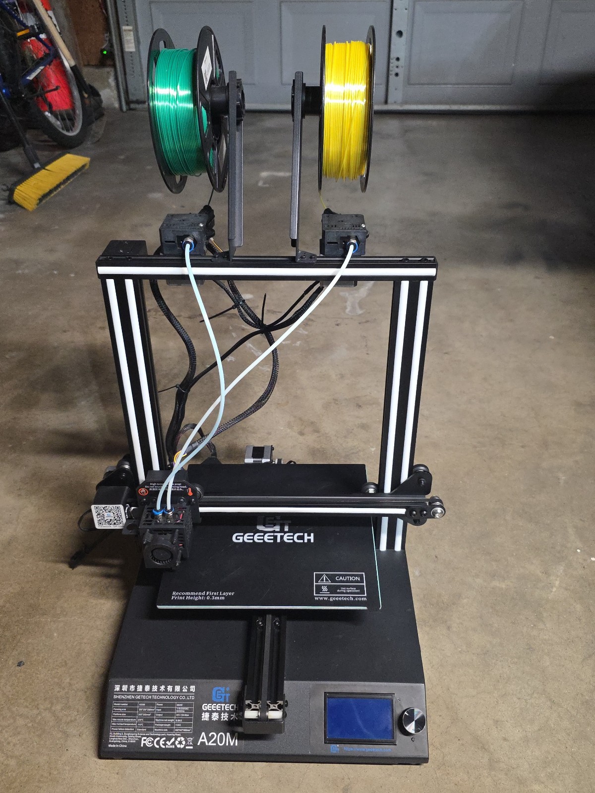 Geeetech A20M Mix-Color 3D Printer -  Dual Extruder 