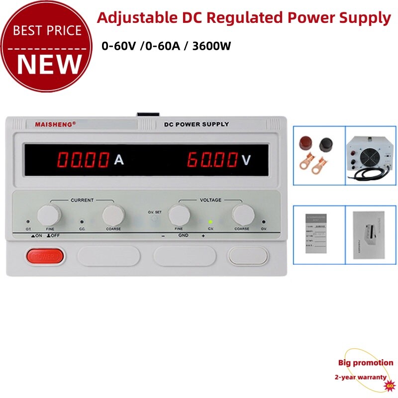 MP6060D (0-60V 0-60A) 3600W High Power Adjustable DC Regulated Power Supply tp1