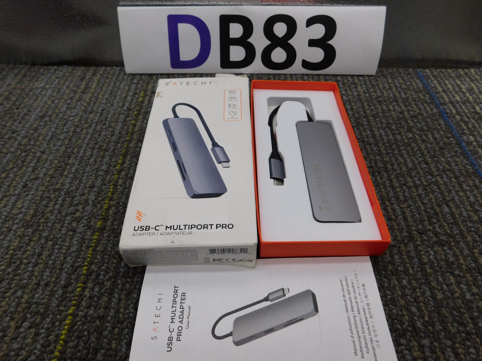 NEW Satechi Slim Aluminum Type-C Multi-Port Adapter, ST-UCMPAM (SEE DESC)