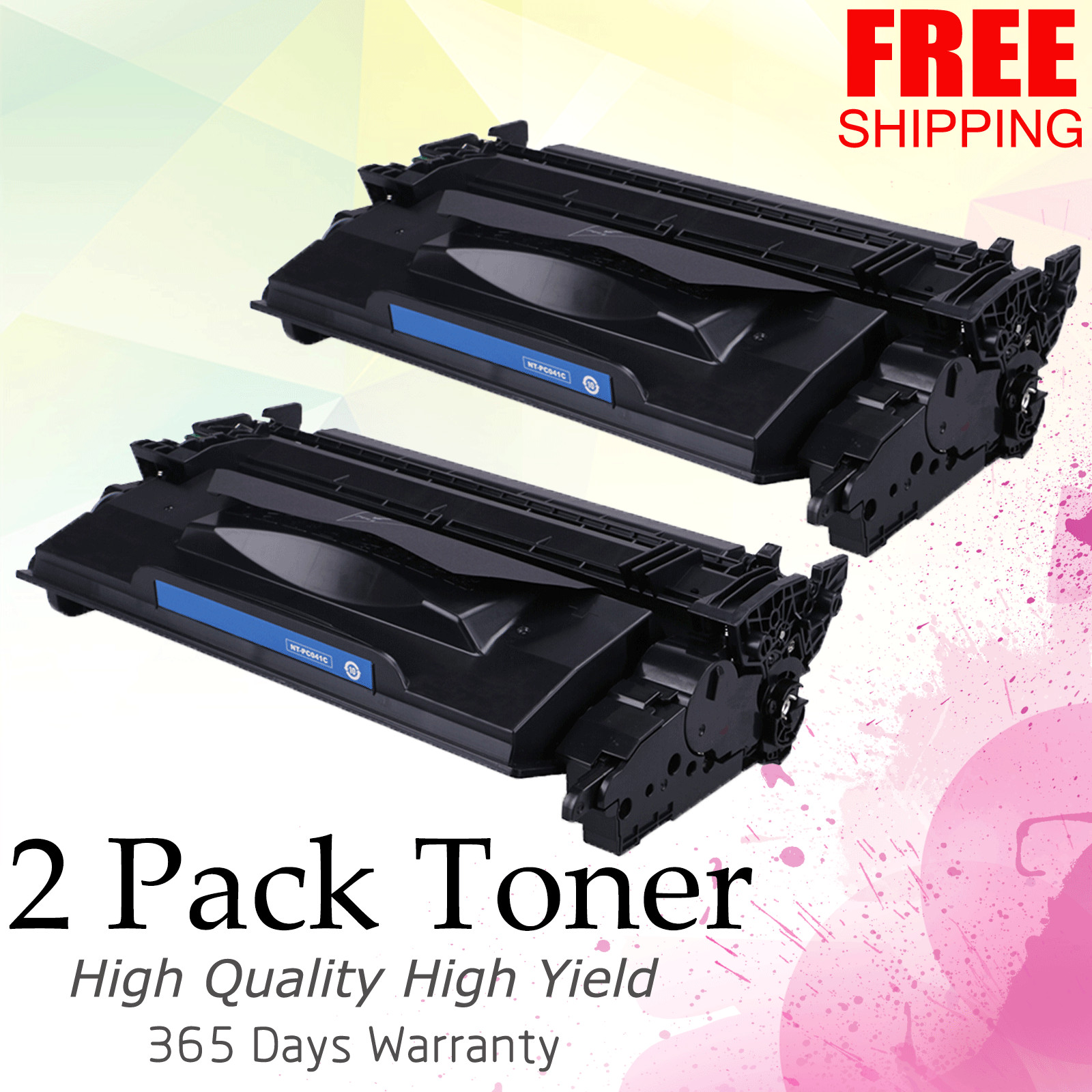 2 PK Black Toner Cartridge For Canon 041 imageCLASS LBP312 LBP312dn 0452C001