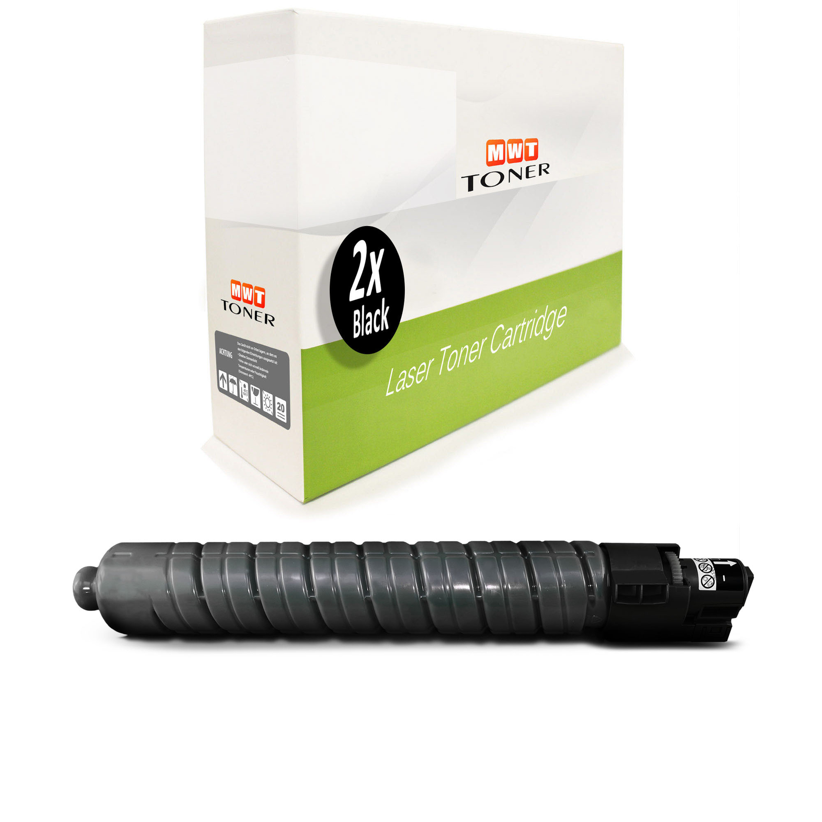 2X MWT Toner BLACK Replaces Ricoh TYPE5502EK 841683