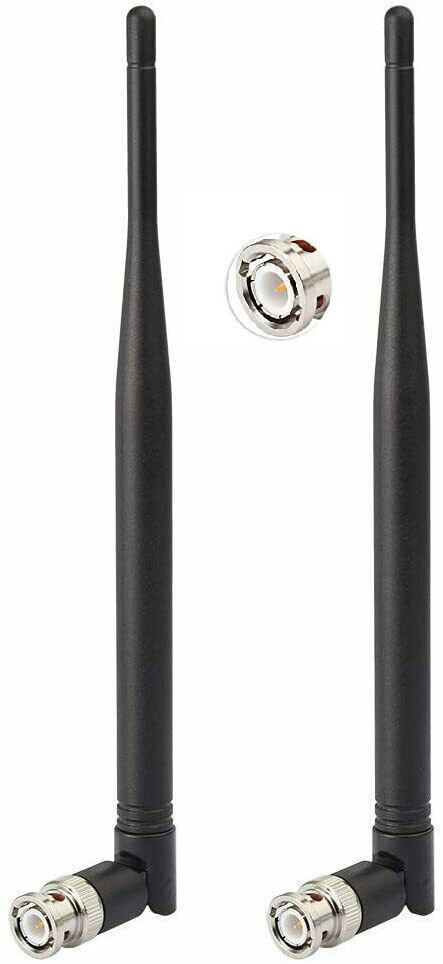 Wireless Microphone Receiver Antenna UHF 400MHz-960MHz BNC Male Antenna (2-Pack)