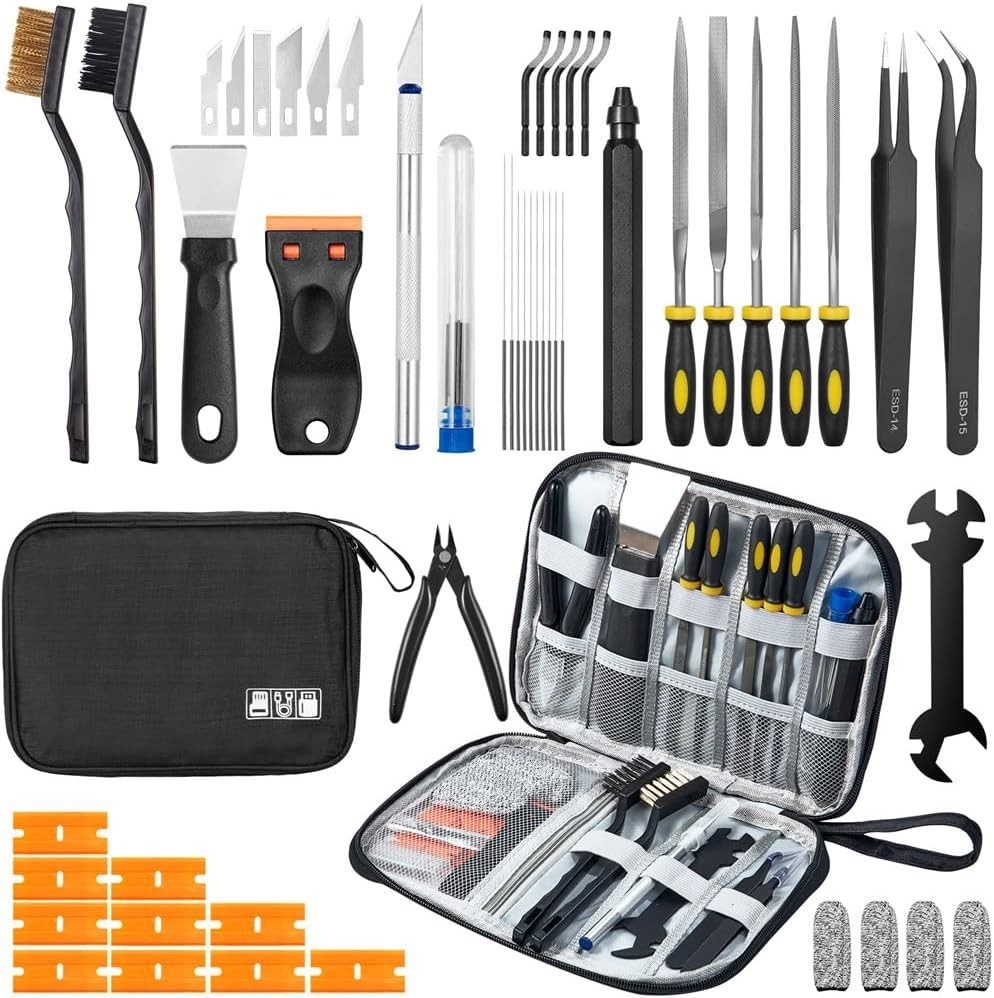 50Pcs 3D Printer Tool Kit & Accessories for All FDM/SLA Printers, Includes Nozzl