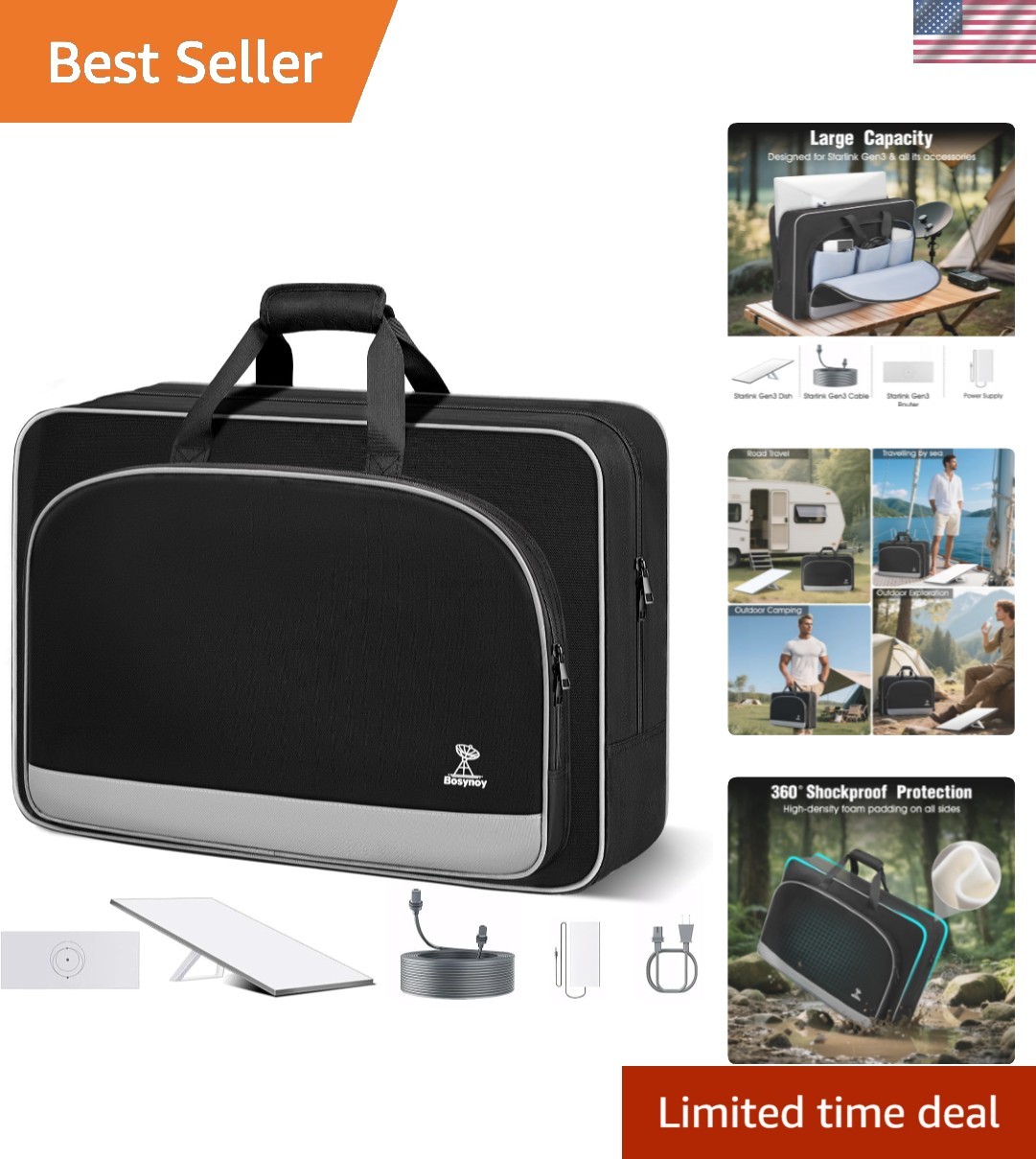 Carrying Case Compatible with Starlink Gen 3, Case Compatible with Starlink S...