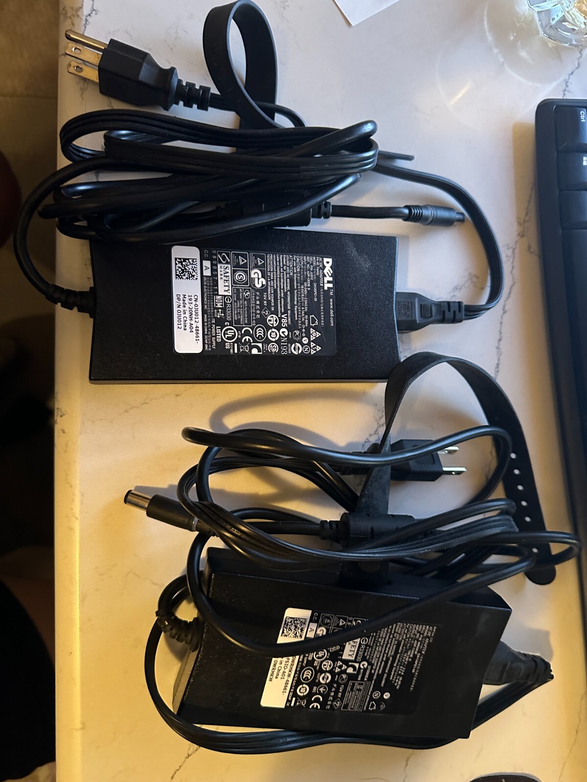 2 PCS OEM Dell 130W AC Adapter 19.5V 6.7A PA-4E DA130PE1-00 Laptop Chargers
