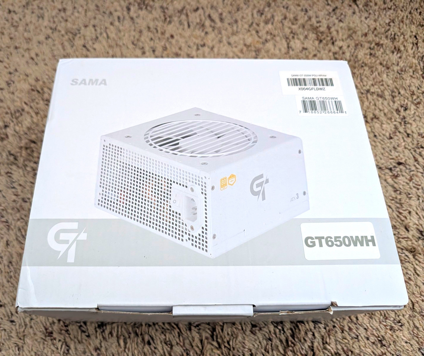 SAMA GT650WH 650W ATX Modular Power Supply White 4+4 CPU Connector