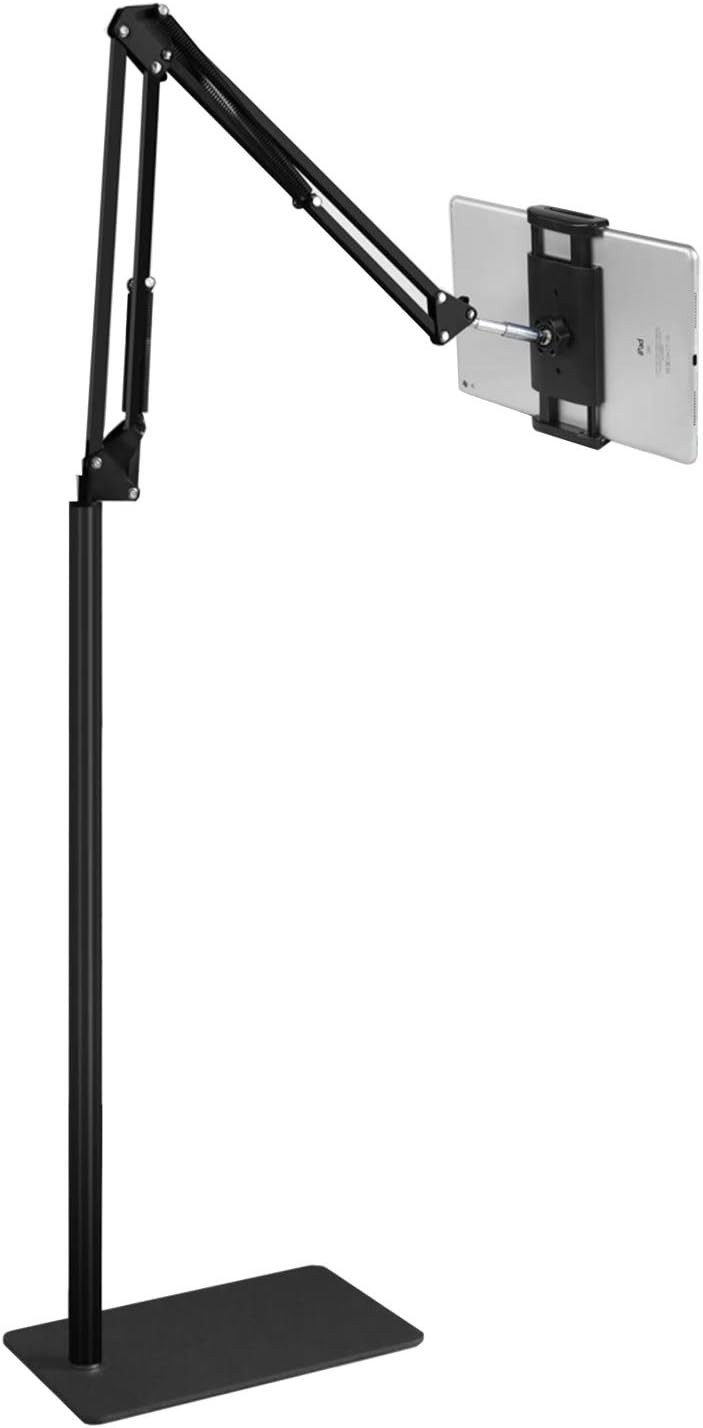 Tablet Floor Stand Holder for iPad Kindle Phone 5LB Base Adjustable Height