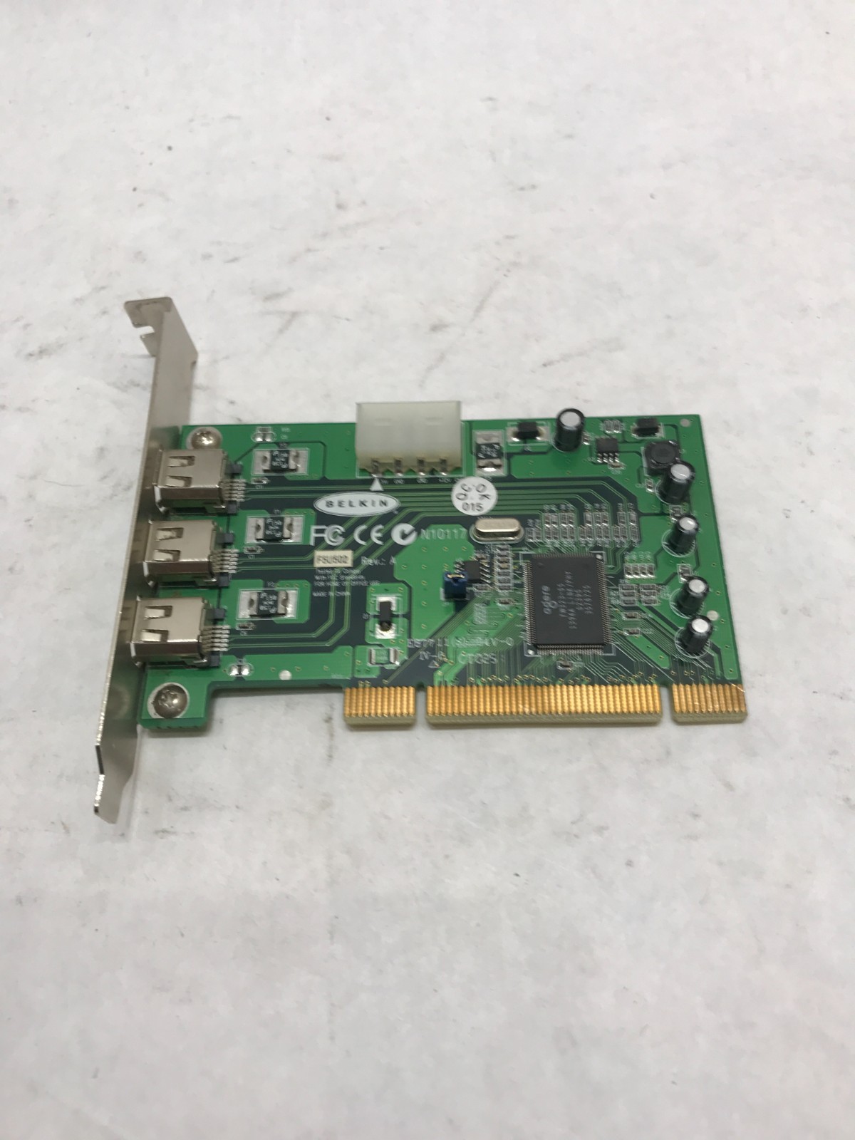 Belkin F5U220 PCI USB 2.0 3-Port Expansion Card NEC Controller UNTESTED - DW