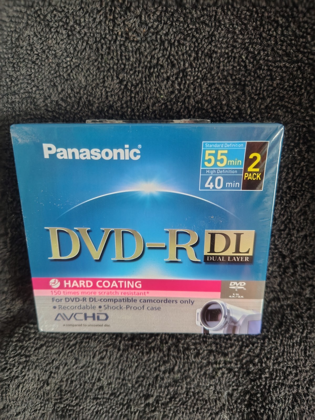 Panasonic DVD-R DL Dual Double Layer  2 pack 55mn NEW Sealed Scarce