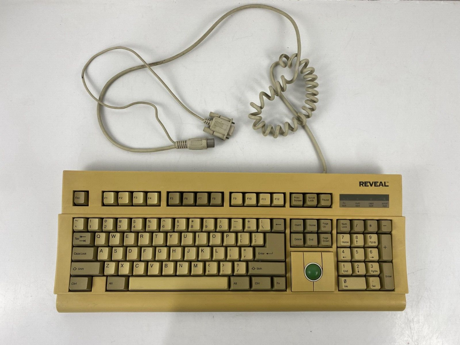 Vintage Reveal Model KB500 101 Key Mechanical Keyboard with Trackball