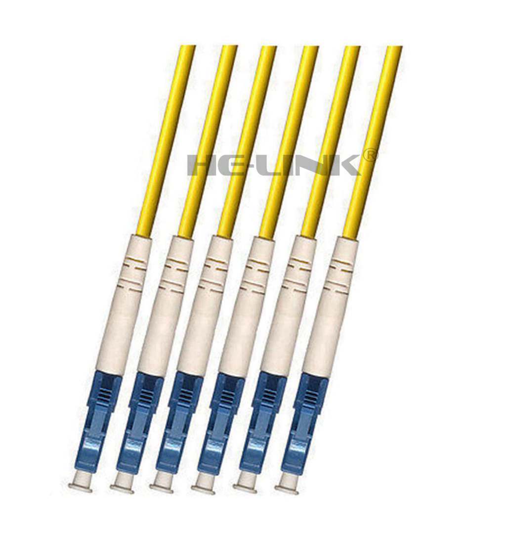 200M LC-LC Outdoor Armored Singlemode 6 Strands Fiber Cable
