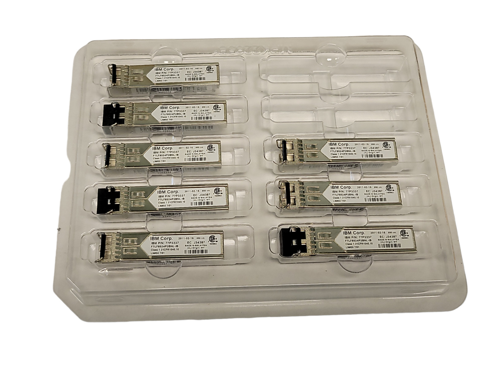 Lot of 8 IBM 77P3337 4 Gbps SW SFP Transceiver
