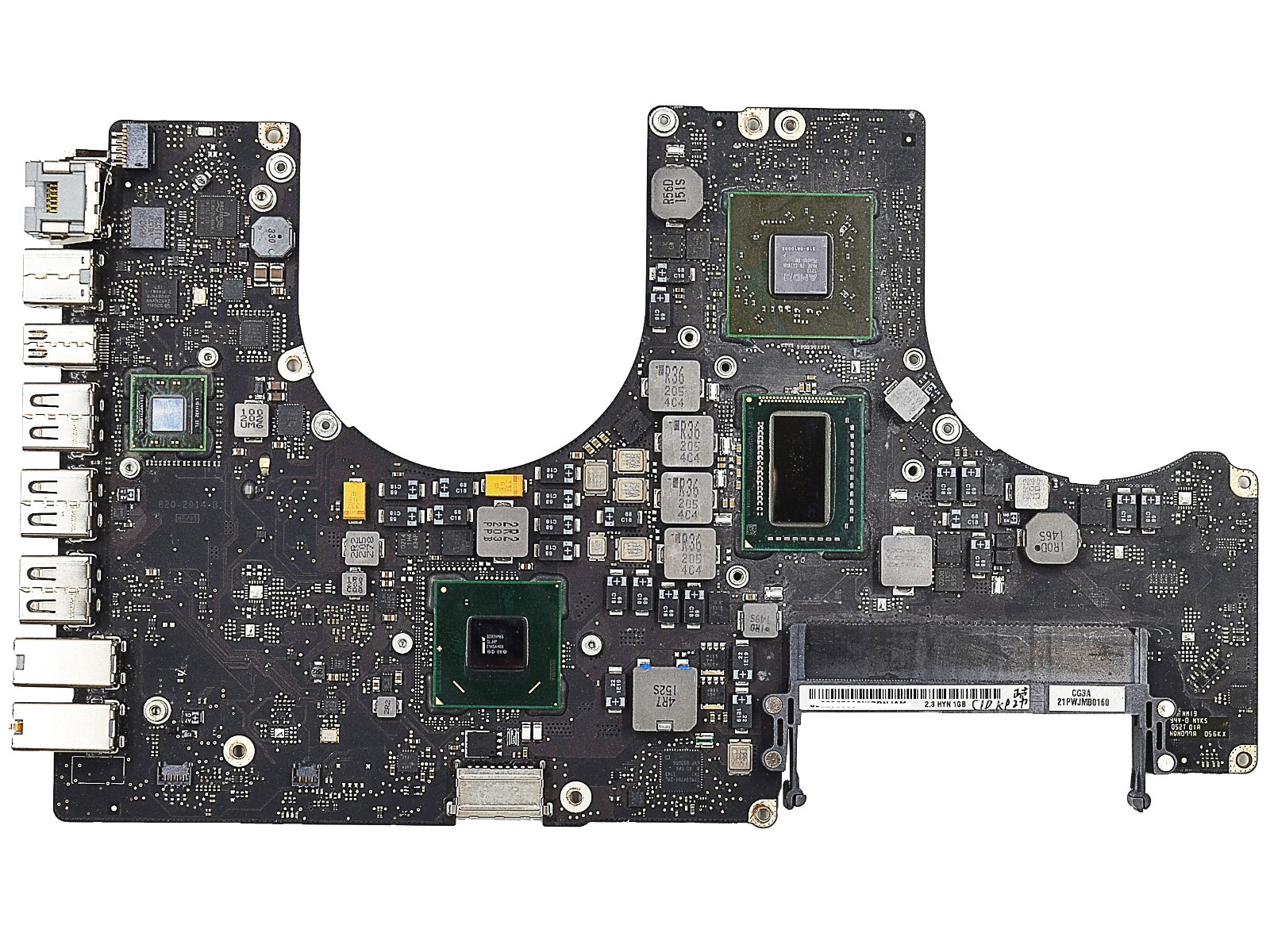 Disabled GPU i7 2.2 GHz Logic Board 820-2914-B for Macbook Pro 17" A1297 2011