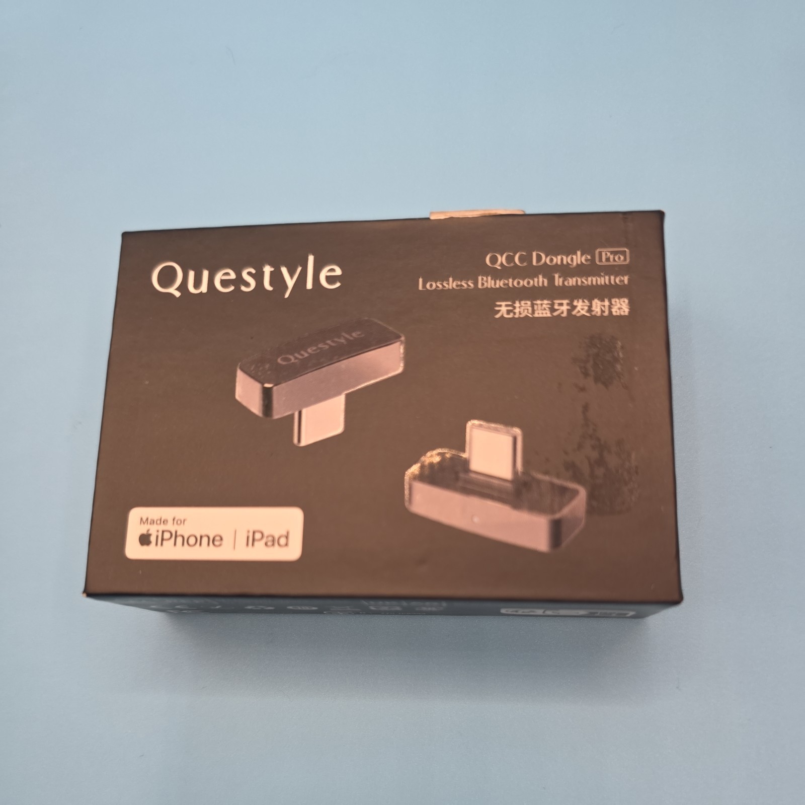 Questyle QCCDongle Pro Lossless Bluetooth TransmitterMfi Certified NEW open box 